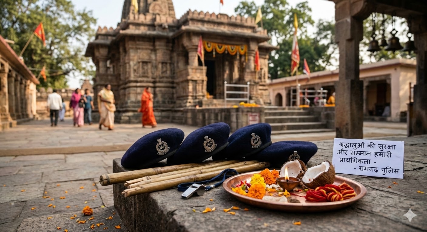 ramgarh-police-suspension-order-rajrappa-temple